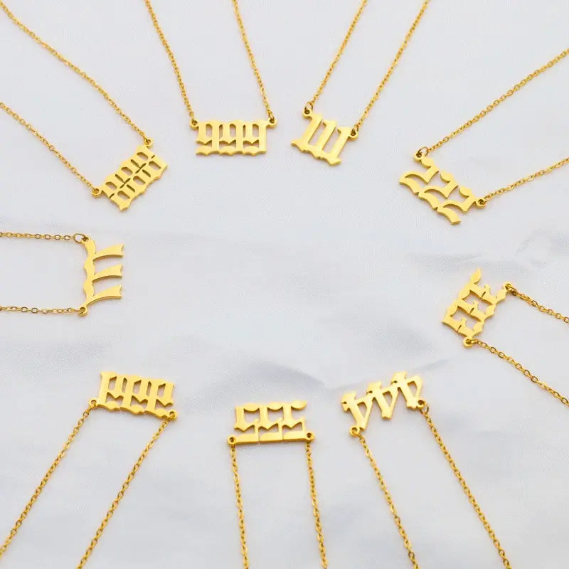 Angel Digital Pendant Necklace For Women 111to999 - Rizk From Razzak