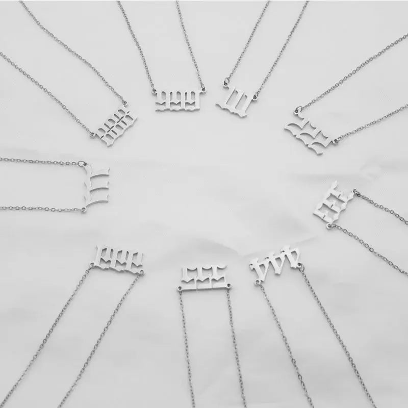 Angel Digital Pendant Necklace For Women 111to999 - Rizk From Razzak