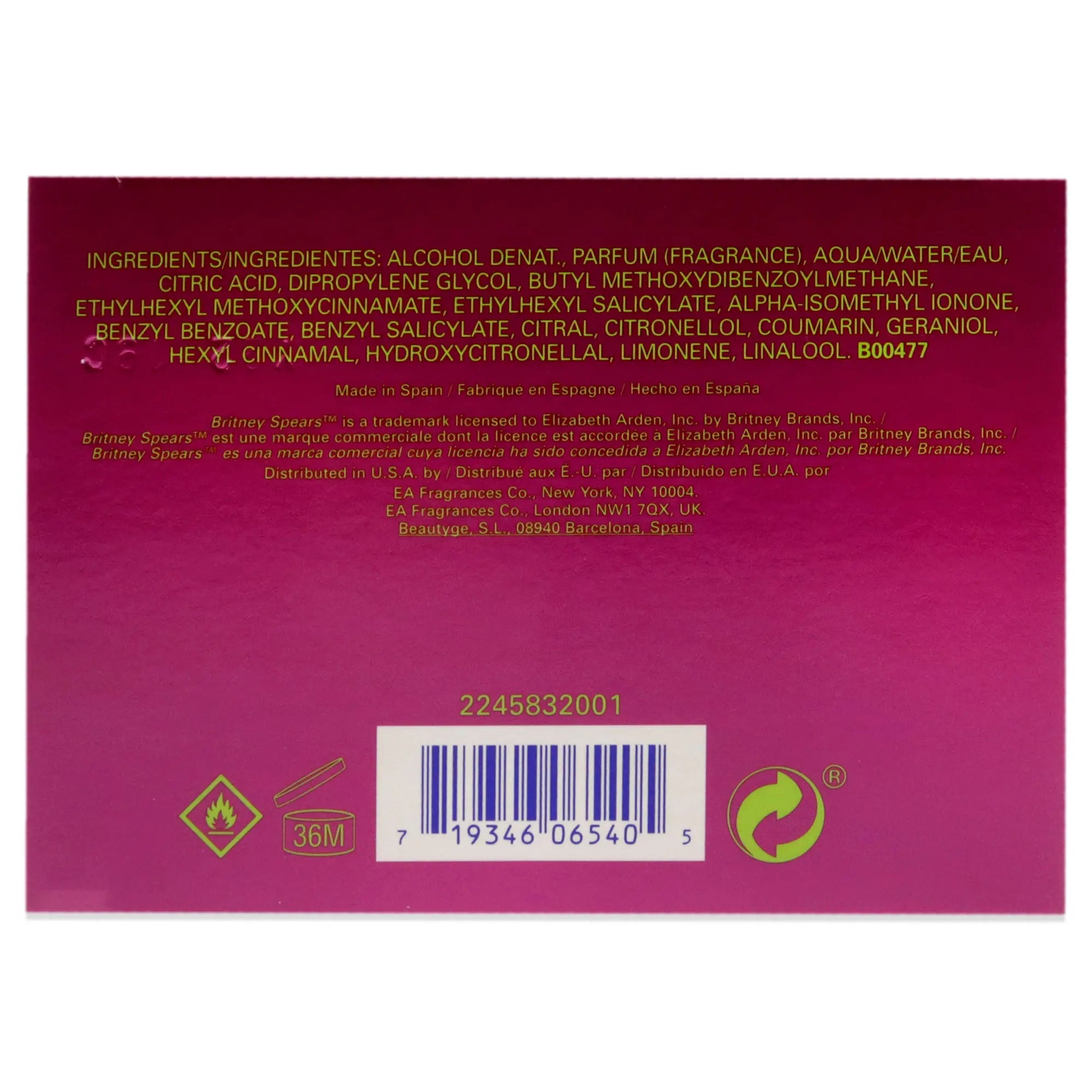 Enchanting pink bottle of Britney Spears Fantasy fragrance.