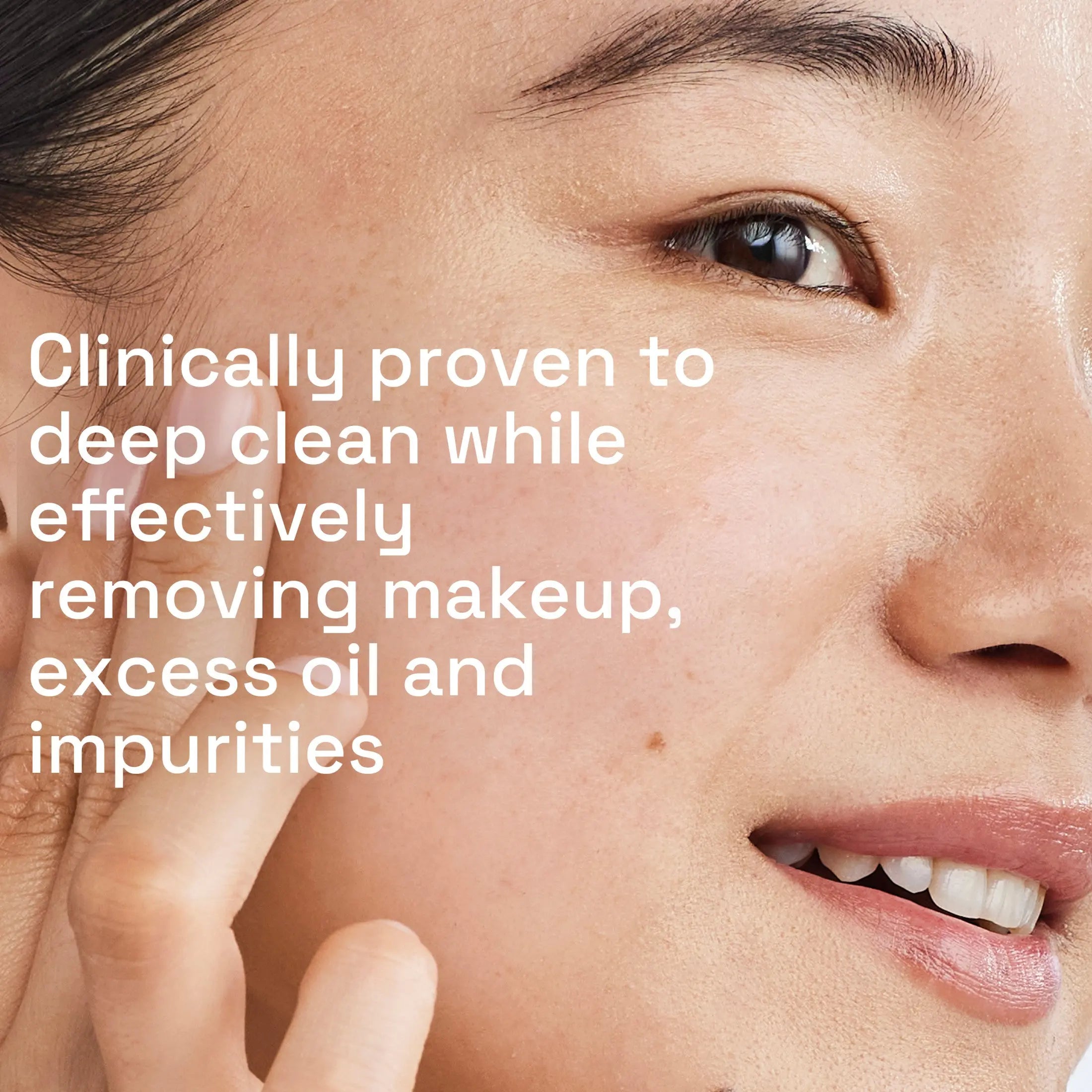 Close-up of Cetaphil cleanser label highlighting key features