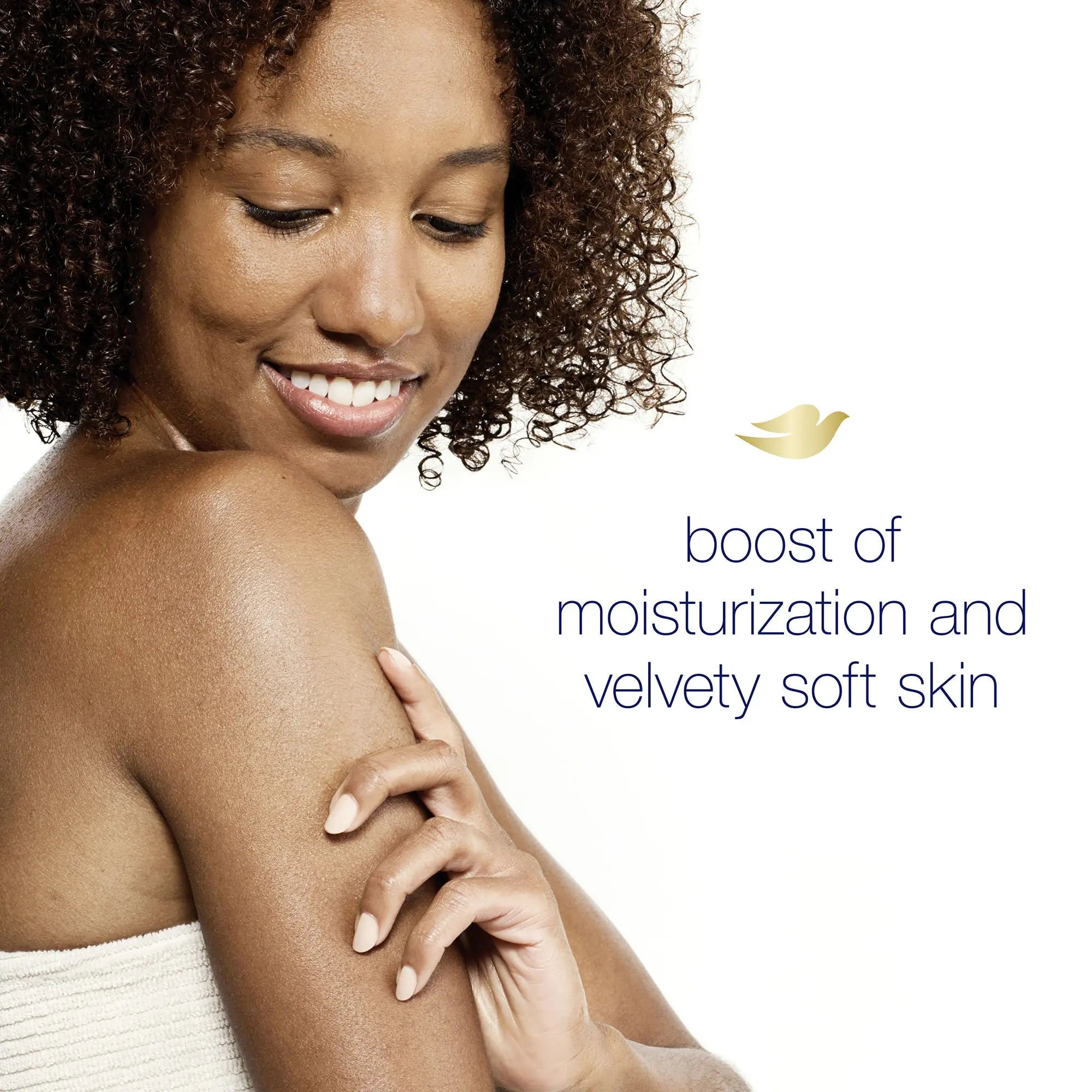 Dove Shea Butter and Vanilla Body Wash with "24-hour Micro-Moisture" label emphasized