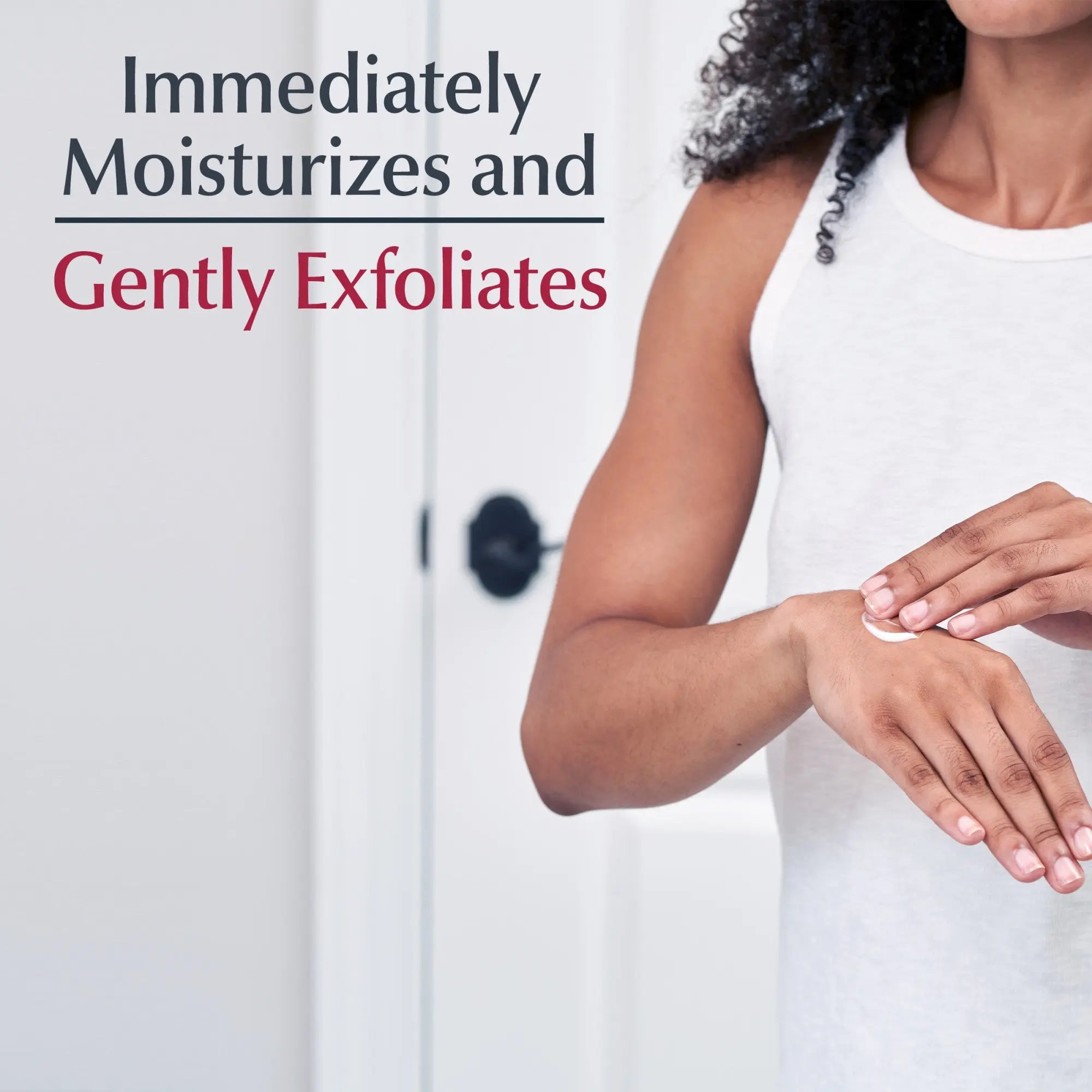 Close-up of Eucerin Advanced Repair Hand Cream tube with product label details