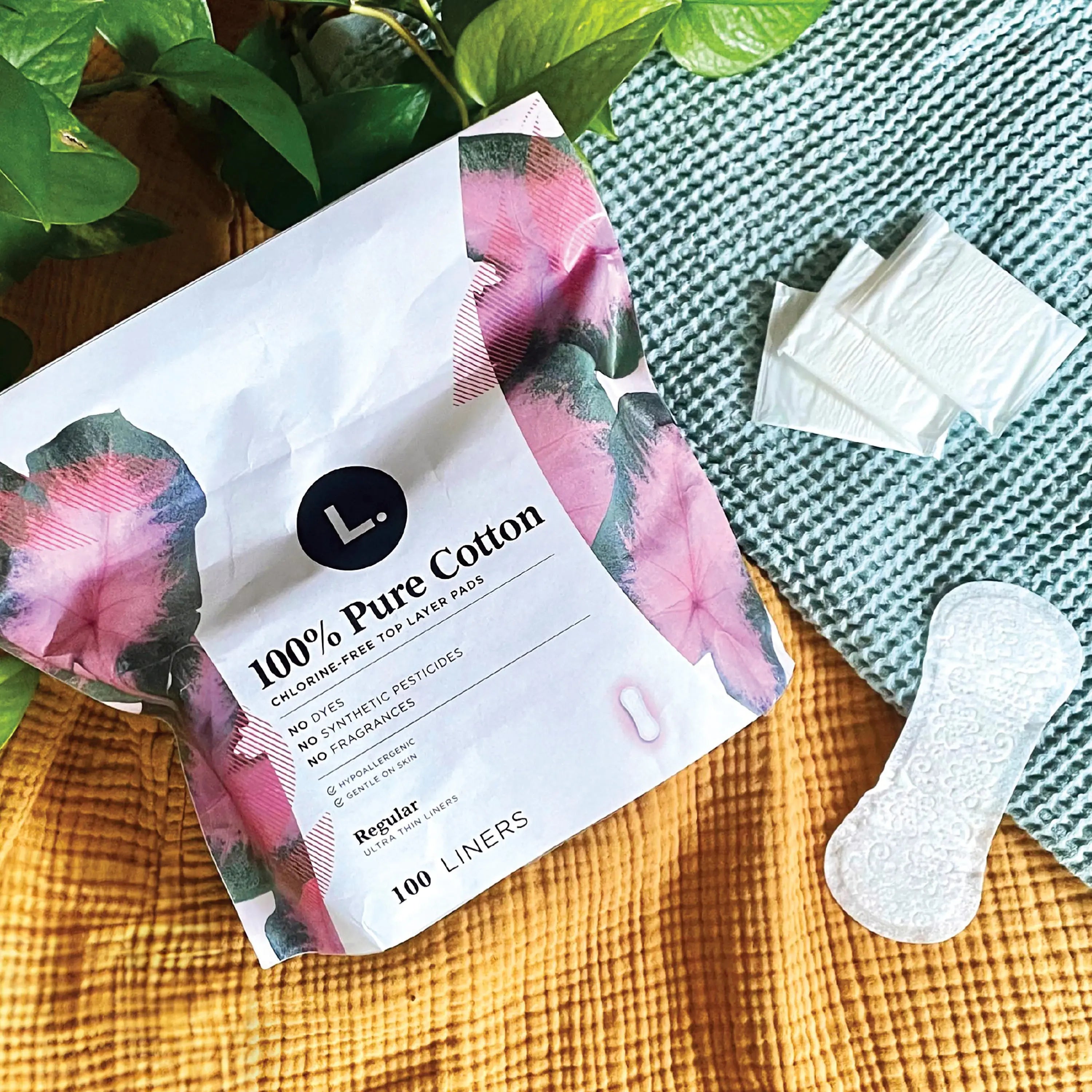 L. Period Liners with eco-friendly and sustainable packaging