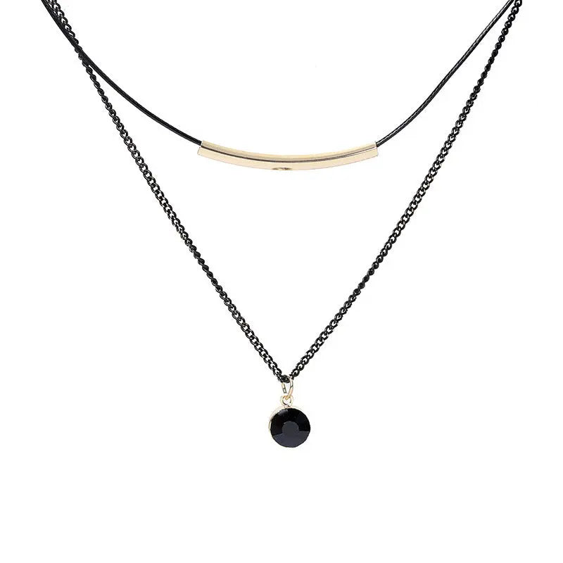 New Fashion Trending Cold Style Personalized Bow Sweet Geometry Necklace Rizkfromrazzak