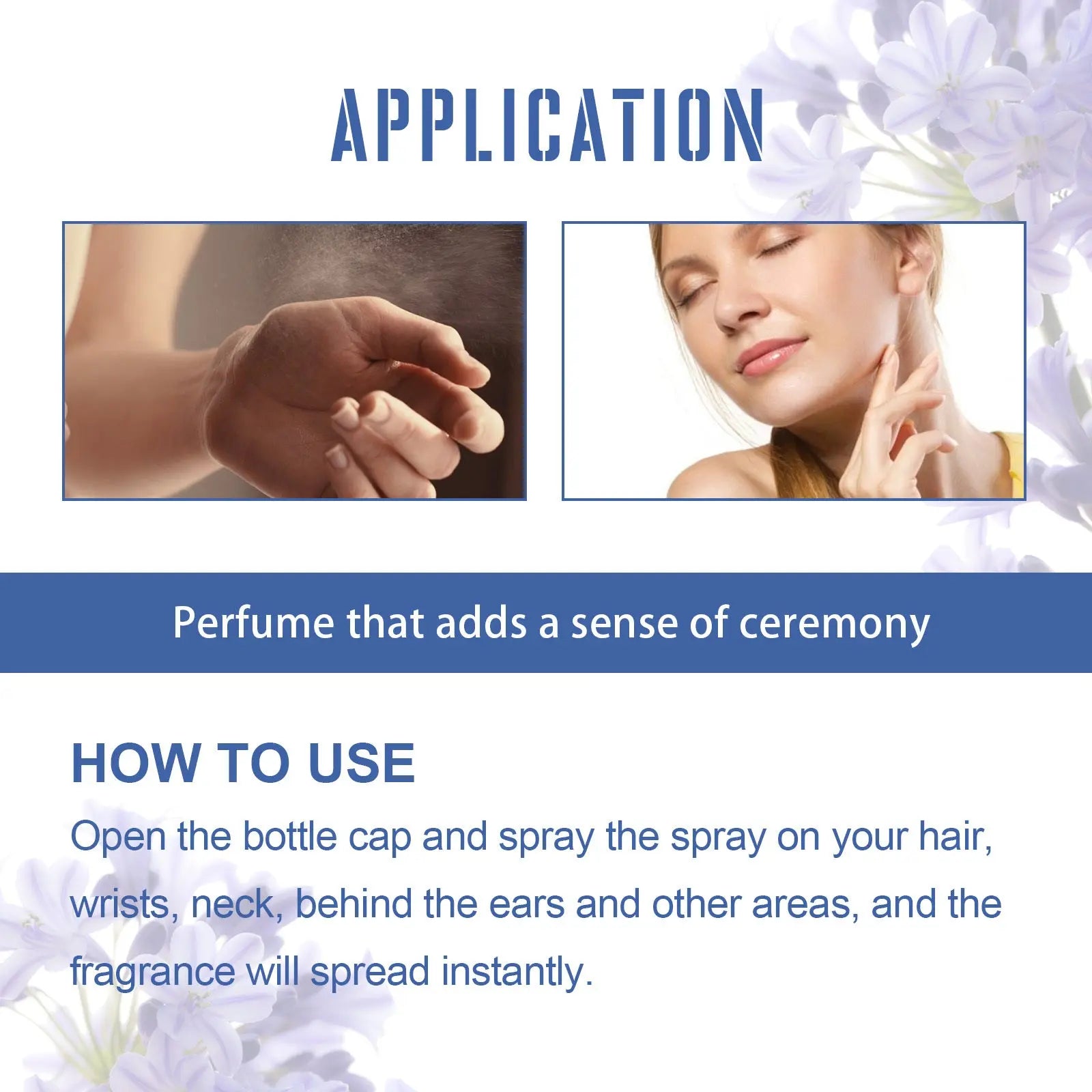 North Moon Fragrance Spray, Spray Body Splash For Women, Hair & Body Fragrance Mist, Fresh Long Duration Fragrance Spray Scent, Women's Dating Perfume Spray Adorn Glow