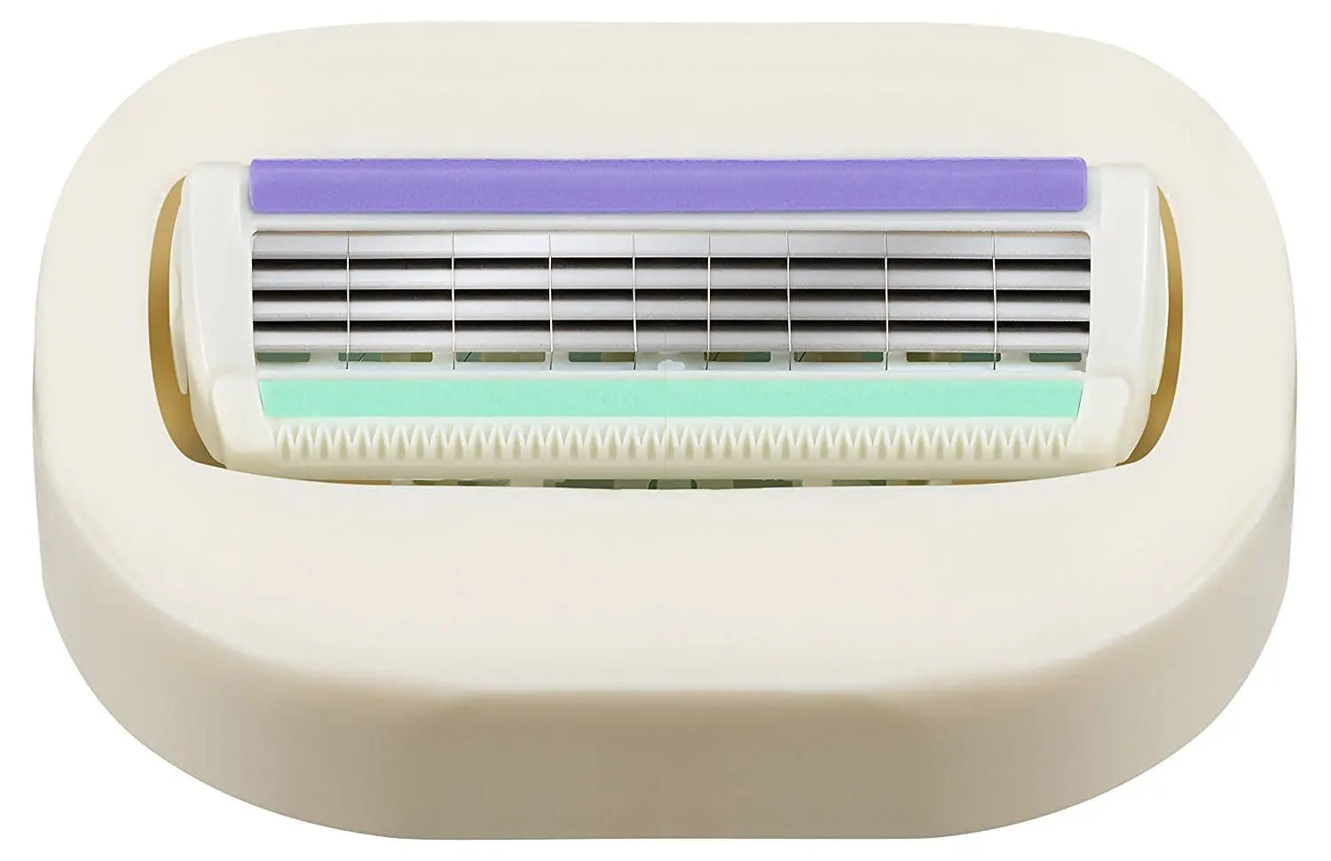 Aloe and vitamin E infusion on Schick Intuition blades for sensitive skin