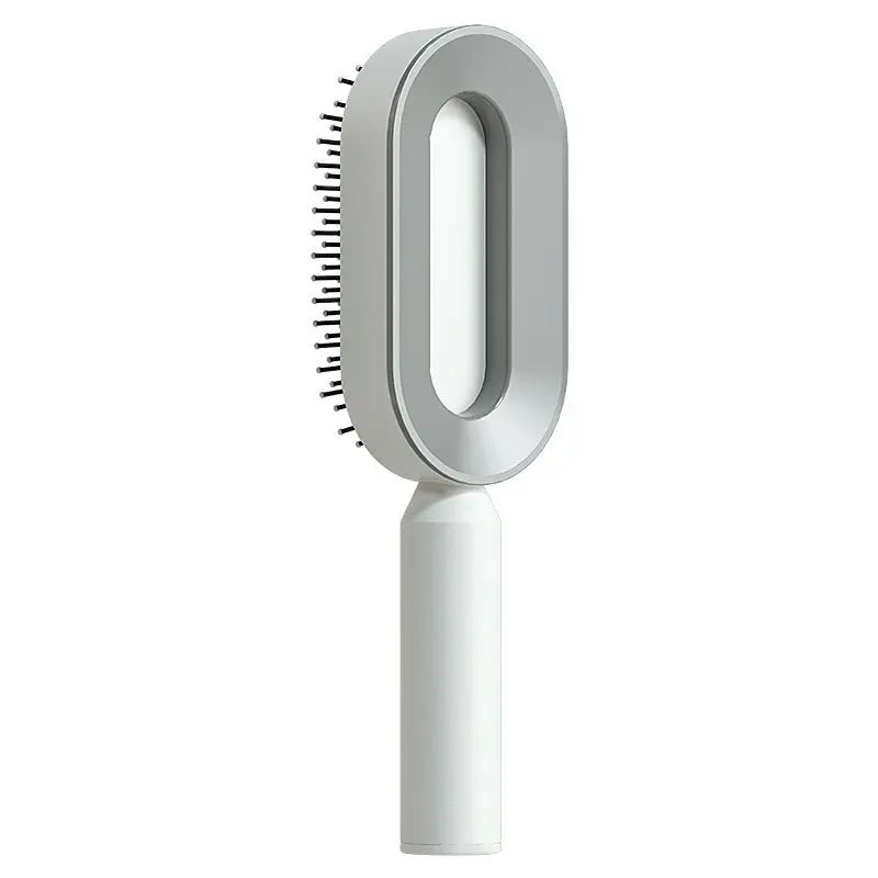 Self Cleaning Hair Brush For Women One-key Cleaning Hair Loss Airbag Massage Scalp Comb Anti-Static Hairbrush null