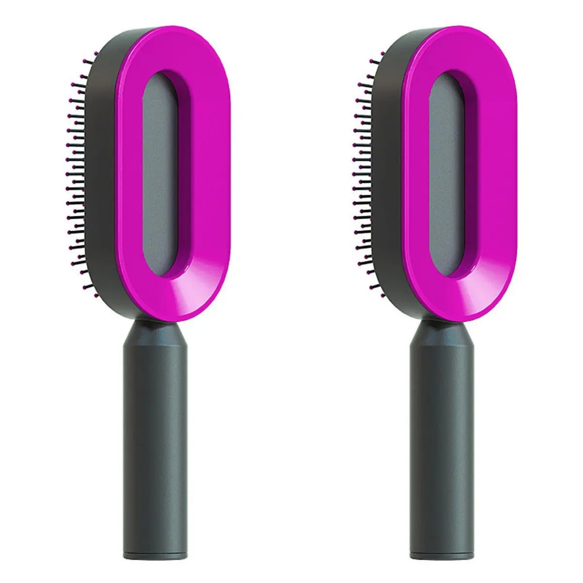 Self Cleaning Hair Brush For Women One-key Cleaning Hair Loss Airbag Massage Scalp Comb Anti-Static Hairbrush null