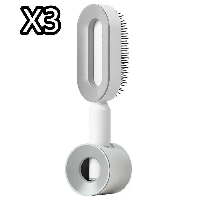 Self Cleaning Hair Brush For Women One-key Cleaning Hair Loss Airbag Massage Scalp Comb Anti-Static Hairbrush null