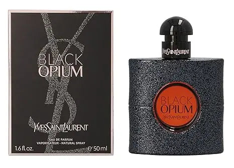 Yves Saint Laurent Eau De Parfum Spray for Women, Black Opium, 1.6 Ounce Adron Glow