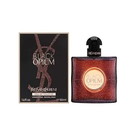 Yves Saint Laurent Eau De Parfum Spray for Women, Black Opium, 1.6 Ounce Adron Glow
