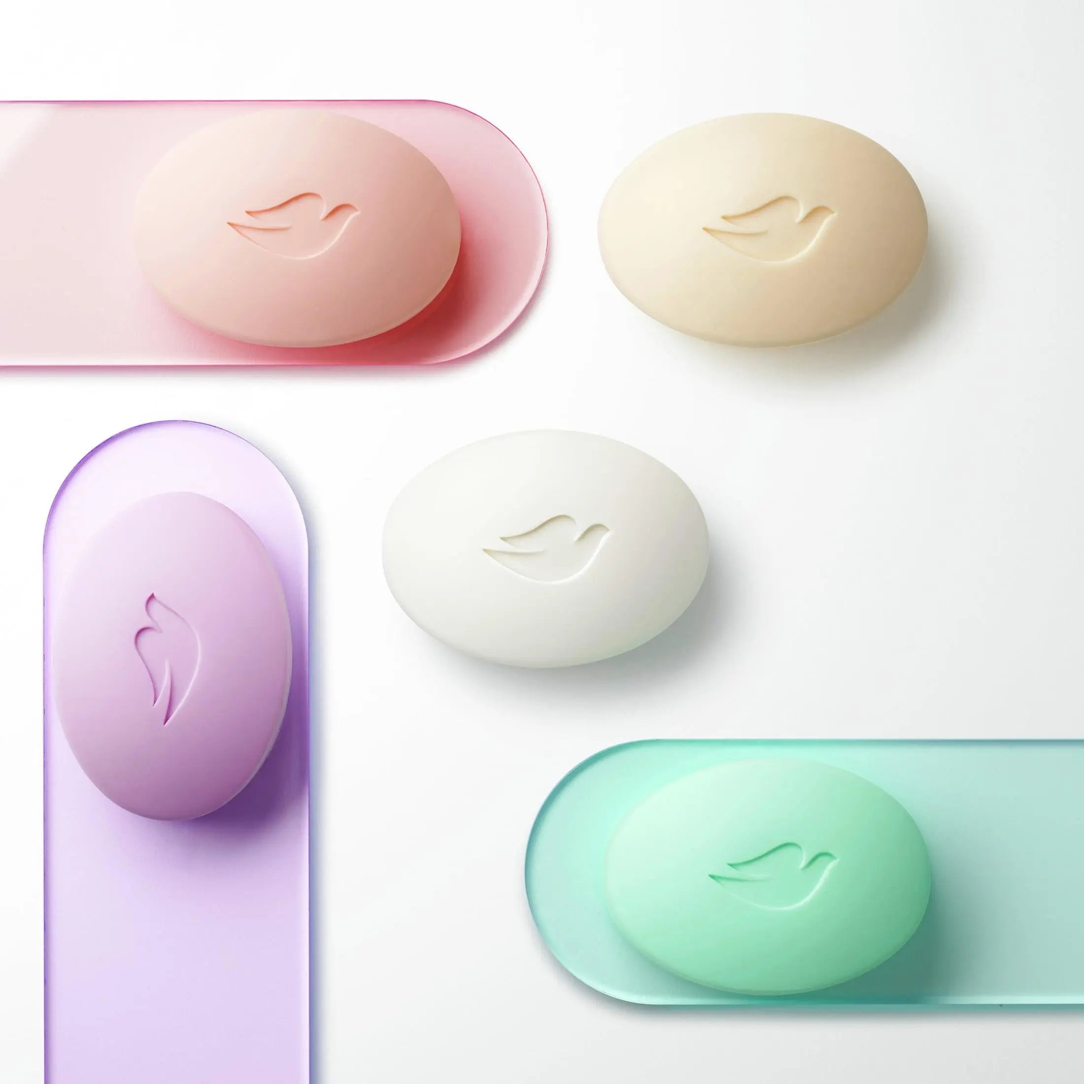 Dove moisturizing soap bar for sensitive skin with nourishing cream
