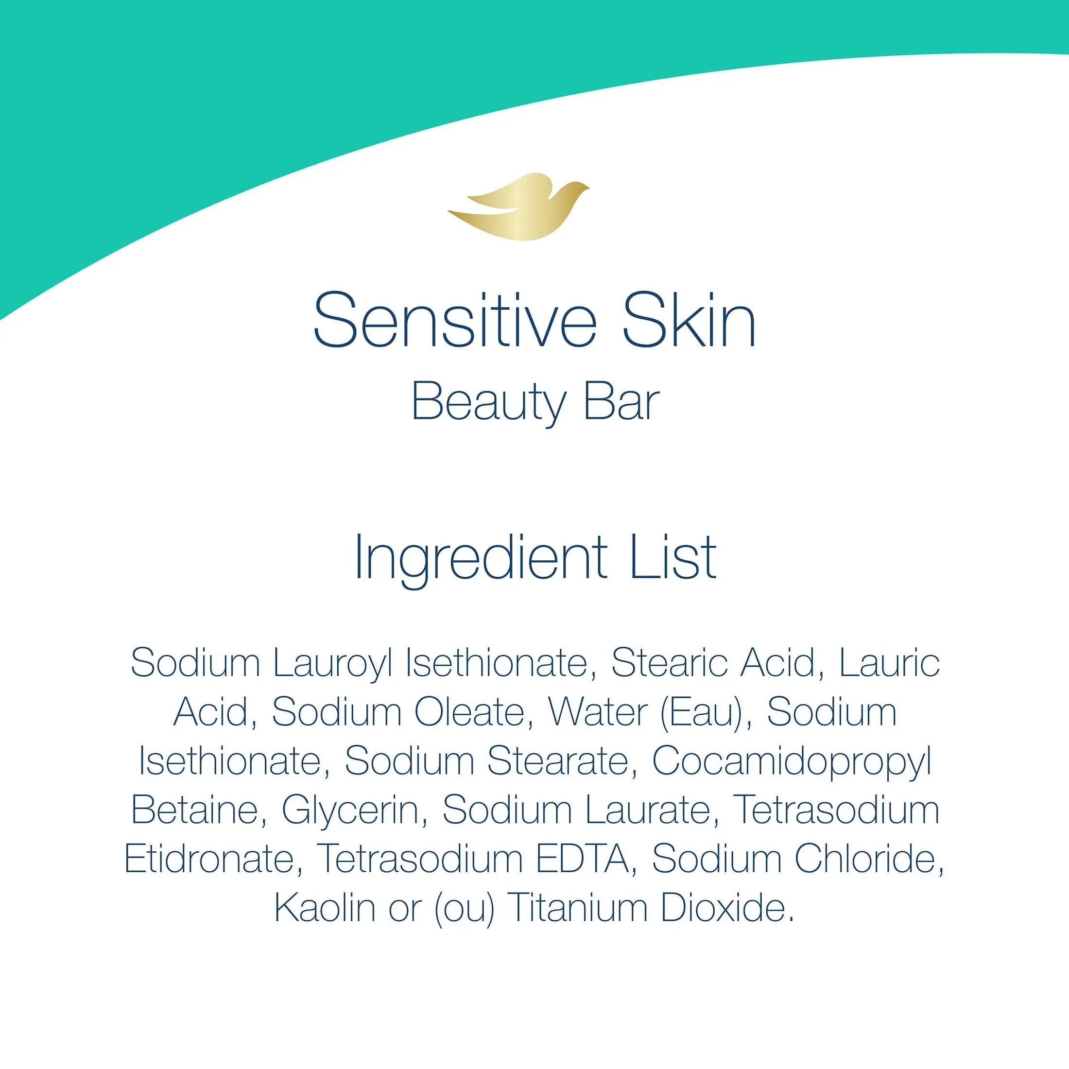 Hypoallergenic Dove Sensitive Skin bar soap for women
