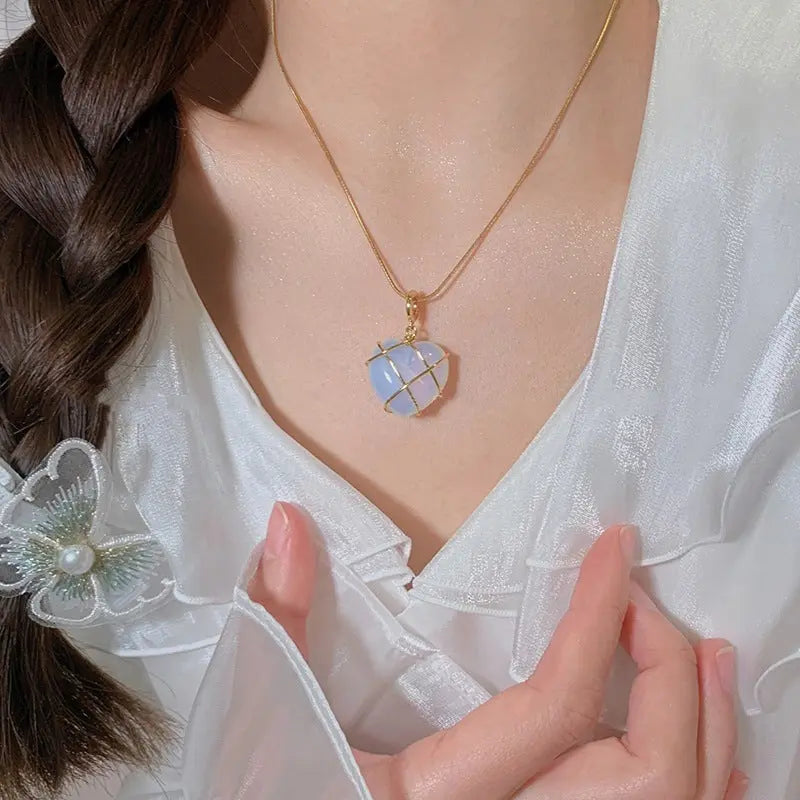 Fashion Moonstone Necklace For Cartoon Princess Love Girl Necklace Novelty Jewelry - Rizk From Razzak