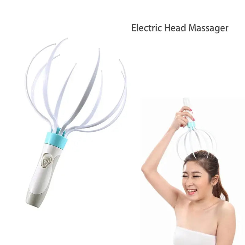 Head Massager Scalp Vibration Massage Eight Claw Electric Household Massager Head Masager Body Care - Rizk From Razzak