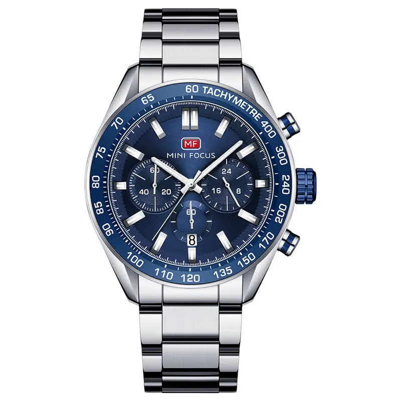 Men's Steel Belt Casual Quartz Watch Timing Business - Rizk From Razzak