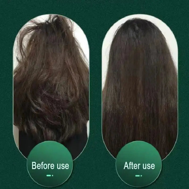 New 2 In 1 Hair Straightener Hot Comb Negative Ion Curling Tong Dual-purpose Electric Hair Brush Adorn Glow