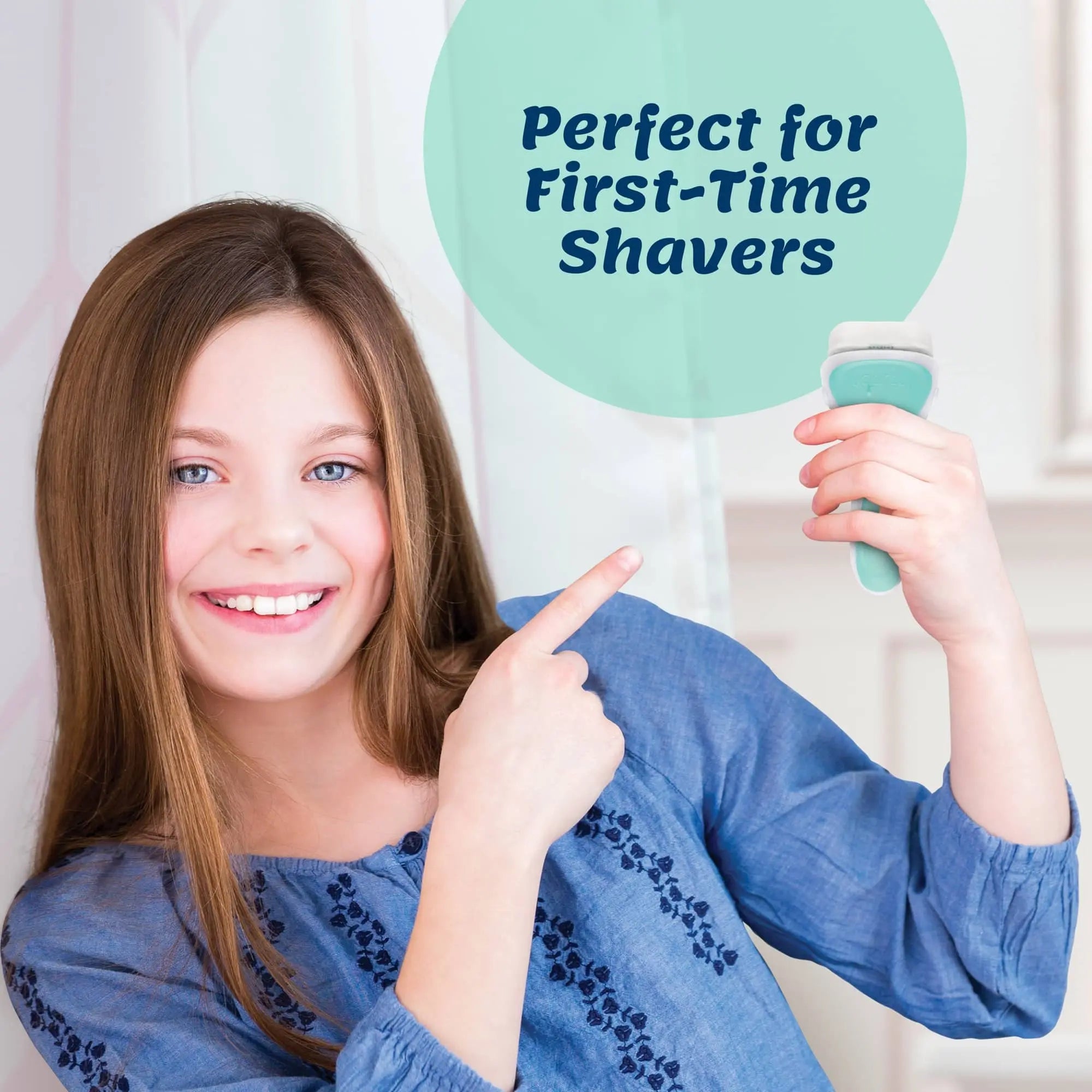 Schick Intuition refillable razor displayed with sensitive care refills
