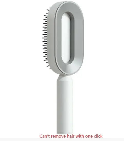 Self Cleaning Hair Brush For Women One-key Cleaning Hair Loss Airbag Massage Scalp Comb Anti-Static Hairbrush null